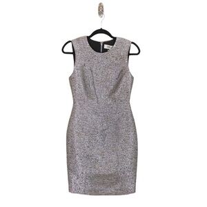 Elegant Silver Mini Dress